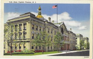State Capitol Trenton New Jersey Mailed 1949