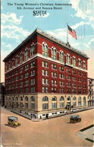 Postcard WA Seattle The Young Women's Christian Assosiation 5th Avenue 1917 V195