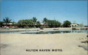 Key West Florida FL Hilton Haven Motel 1950s-60s Vintage Postcard