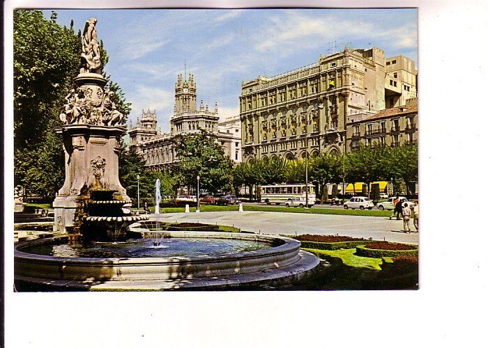 Apollo Fountain on Prado Promenade, Madrid, Spain