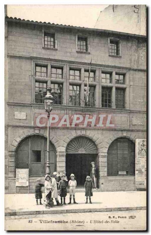 Villefranche - L & # 39Hotel City - Old Postcard