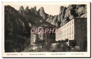 Old Postcard Montserrat Anside De La Basilica