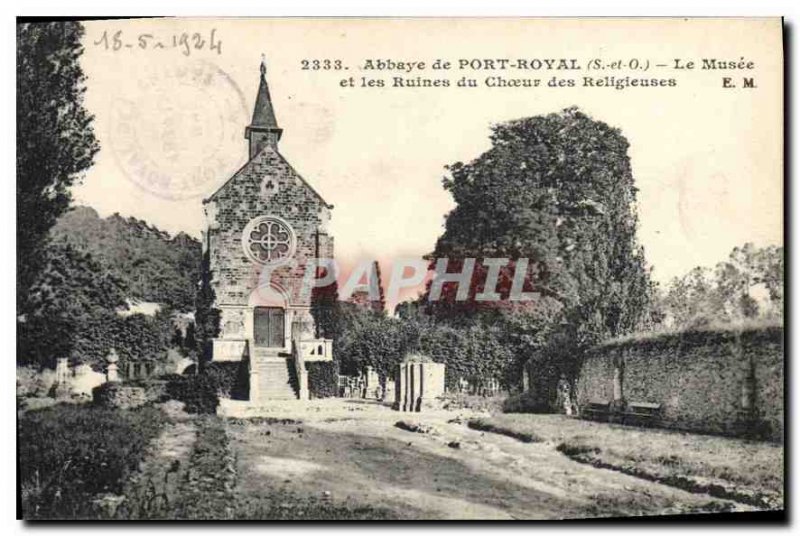 Postcard Abbey of Port Royal S and O and The Museum of Religious Choir Ruins