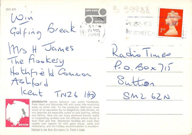 B099988 sidmouth devon  uk