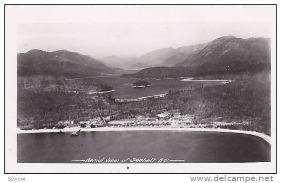 RP; Aerial View of Sechelt, British Columbia, Canada, PU-1933