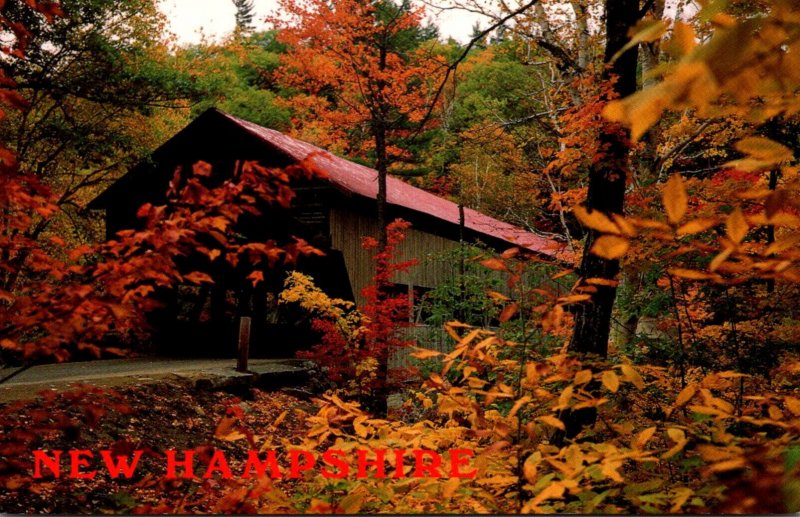 New Hampshire Kancamagus Wilderness Albany Covered Bridge