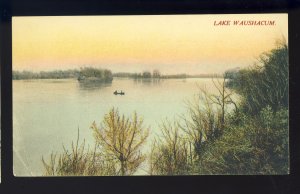 Sterling, Massachusetts/MA Postcard, Canoe On Lake Waushacum