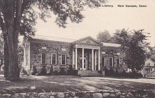 Connecticut New Canaan The Library Albertype