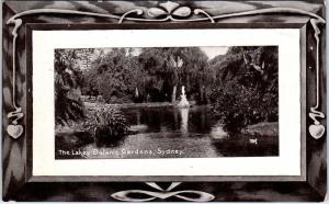 SYDNEY,  Australia   View of  LAKE at BOTANIC GARDENS   c1910s  Postcard