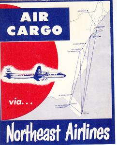 Northeast Airlines Air Cargo Label