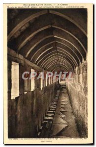 Postcard Old Sully sur Loire Loiret Covered way that overcomes the Dungeon an...