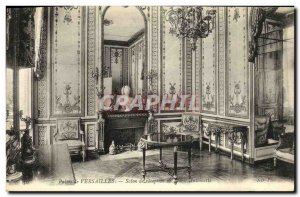 Old Postcard Versailles reception furniture Marie Antoinette