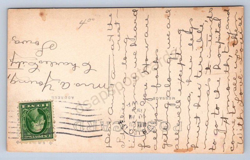 K6/ Dubuque Iowa RPPC Postcard c1910 Eagle Point Park Pavilion 261