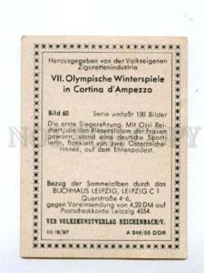 166988 VII Olympic OSSI REICHERT German skier CIGARETTE card