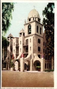Vtg Riverside California CA Carmel Tower Glenwood Mission 1910s View Postcard