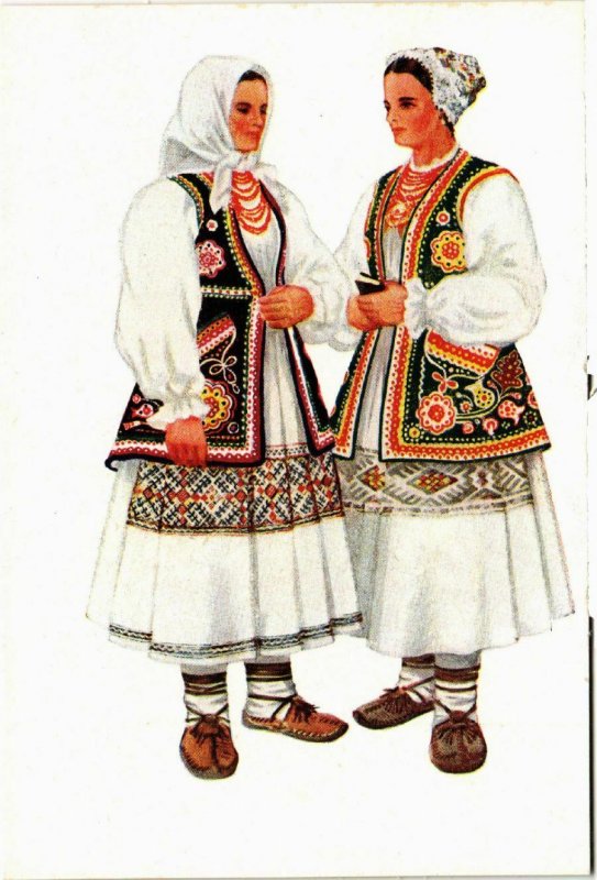 CPA AK Costume national croate: Croatie CROATIA (597834)