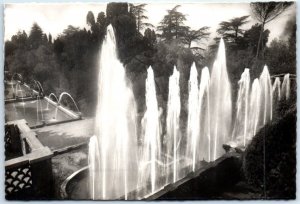 Postcard - Terrace on the Nettund and Peschiere fountain, Villa D'Este - Italy
