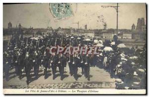 Old Postcard Firemen The celebrations of Jeanne d & # 39Arc Firefighters & # ...