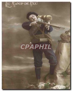 Old Postcard Militaria Alpine Hunters The shot