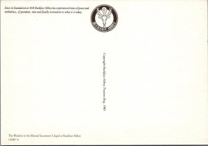 Devon Postcard - Buckfast Abbey, Window in Blessed Sacrament Chapel RRR1385