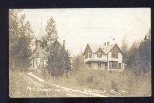 RPPC SOUTH WEST HARBOR MAINE METHODIST CHURCH SOUTH WEST REAL PHOTO POSTCARD