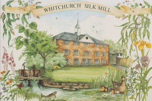 Whitchurch Silk Mill River Test Hampshire Wendy Bramall 2x Postcard s