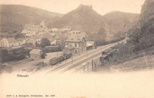 Altenahr Germany Train Station Birds Eye View Vintage Postcard JJ649671