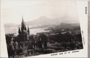 Japan Distant View of Mt Akasaki Vintage Postcard C074