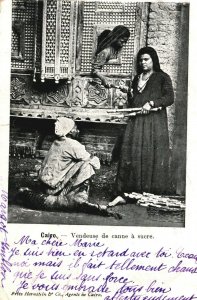 Egypt Canna seller in Sucre Vintage Postcard 08.99