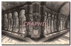 Old Postcard La Cathedrale Saint Trophime Arles Le Cloitre