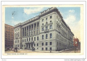 Exterior, Court House, Baltimore, Maryland, PU_1919