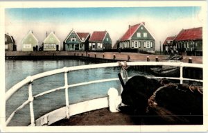 Small Town On The Water Marken Holland Postcard