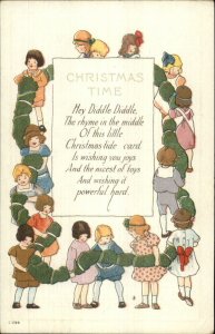 Christmas - Children & Poem Nash C-299 c1915 Postcard