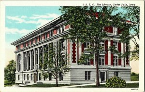 ISTC Library Cedar Falls Iowa Waterloo News Agency Postcard Unposted Unused Vtg 