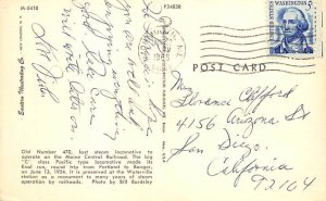 Maine Central Railroad Railroad, Train Postcard