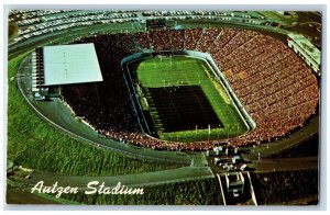 Eugene Oregon OR Postcard Aerial View Autzen Stadium University Of Oregon c1960s