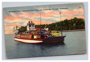 Vintage 1940s Postcard Roosevelt Fairy, New York, Grans Isle Vi, Lake Champlain