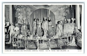 NEW ORLEANS, LA ~ GREEN ORCHARD Costumes & Mini PARADE c1940s  Postcard