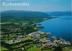 Kyrksaeterora Norway Norge Aerial View Postcard C5