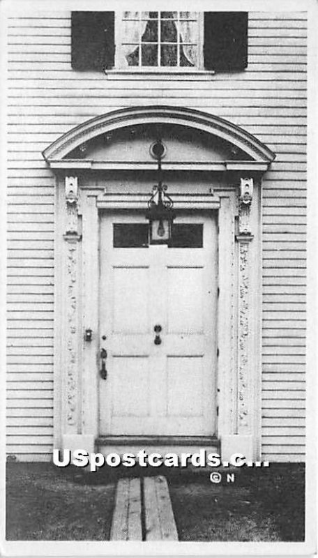 Doorway at Dummer Mansion Built 1715 - Byfield, MA