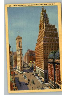 New York City NY Street Scene Postcard