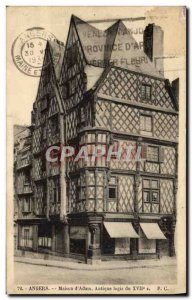 Old Postcard Angers House of antique & # 39Adam Logis Du 17eme