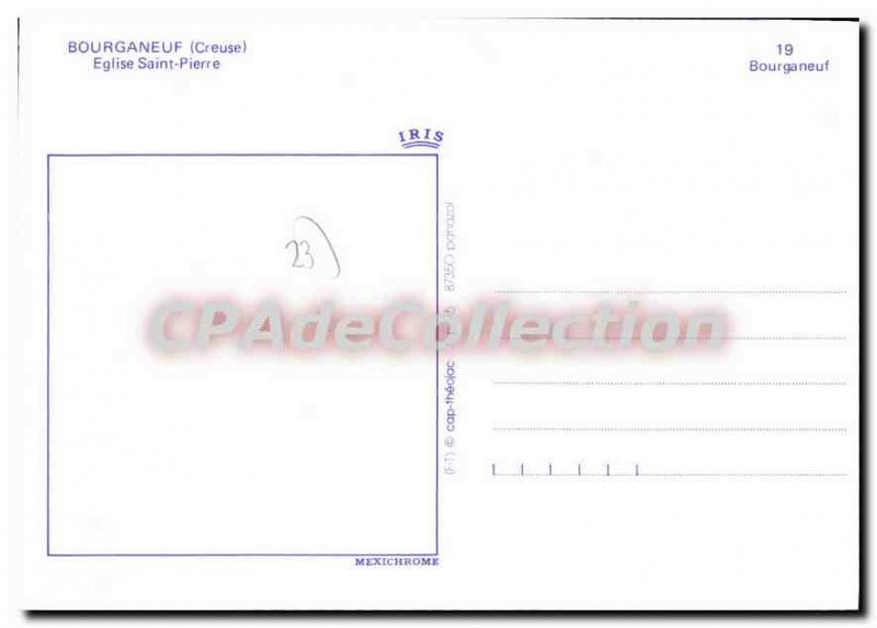 Postcard Modern BOURGANEUF Church St. Peter