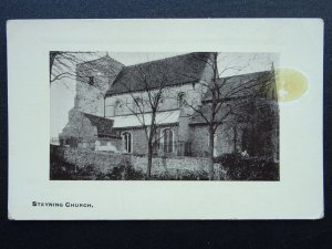 Sussex STEYNING St Andrew & St Cuthman Church - Old Postcard by R. Bateman