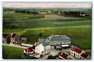 c1910 Panorama View From The Top Of The Butte Waterloo Belgium Antique Postcard