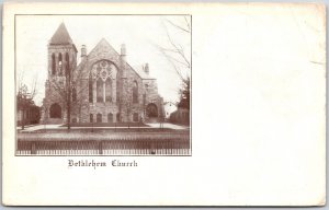 Bethlehem Church Israel Religious Building Antique Postcard