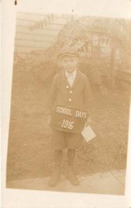 School Days 1916 Child, People Photo Unused 