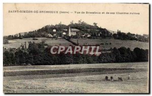 Postcard Old Saint Simeon de Bressieux Bressieux view and famous ruins