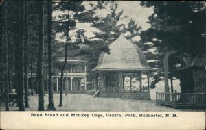 Rochester New Hampshire NH Central Park Monkey Cage c1910 Postcard