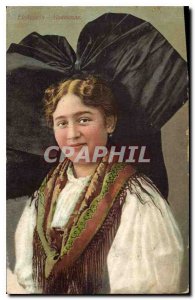 Old Postcard Alsace Folklore